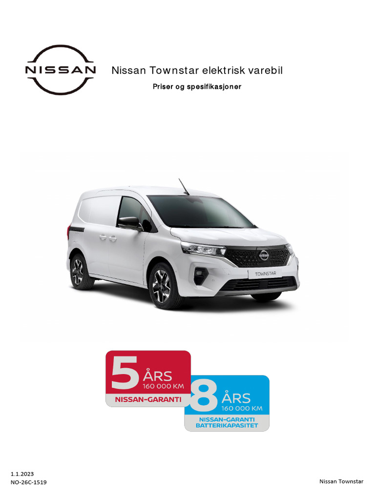 Nissan Townstar Preisliste Pdf