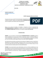 Respuesta Derecho de Petición Adriano Saldaña Paez