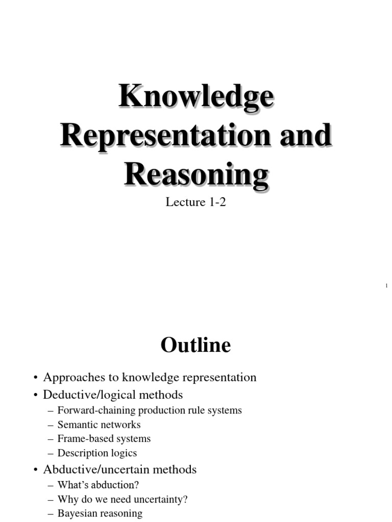 KnowledgeRepresentation-L1-2 | PDF | Inheritance (Object Oriented ...