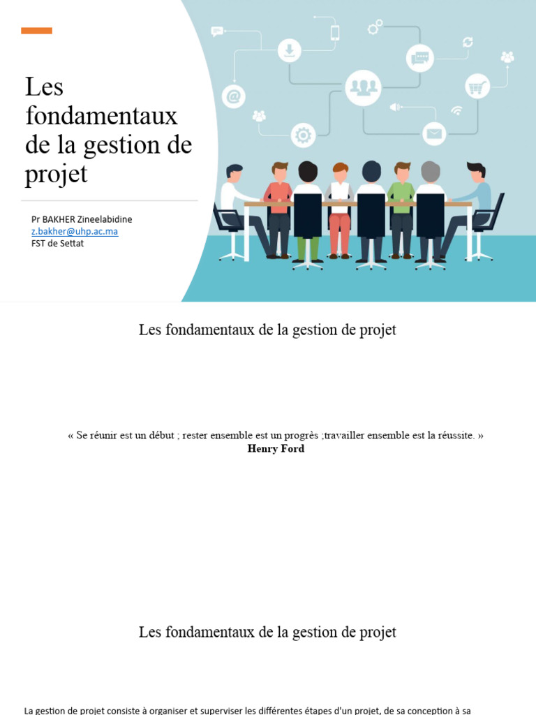 Fondamentaux de la gestion de projet | PDF | Gestion de projet ...