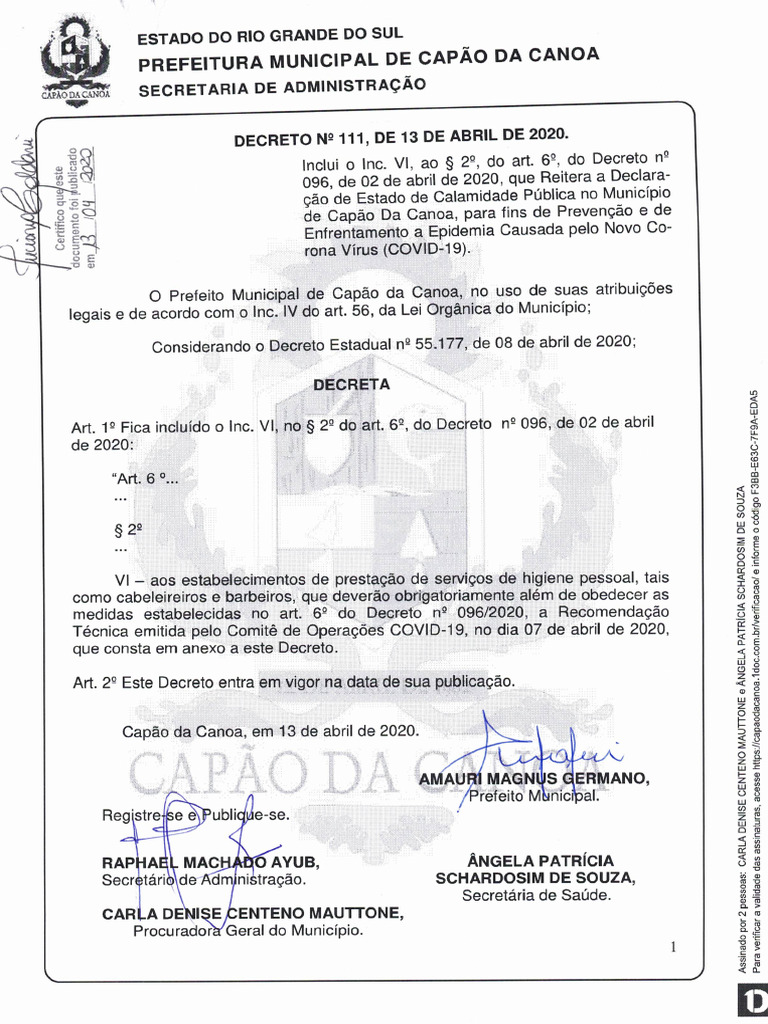 Decreto - 111 PMCC | PDF
