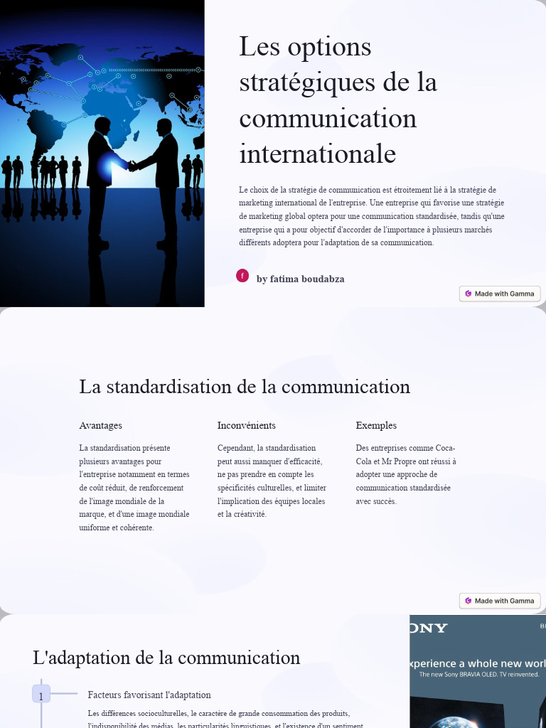 Stratégies de Communication Internationale | PDF | la communication ...