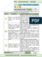 1er Grado Mayo - 03 Me Siento Bien Cuando Me Cuido (2023-2024)