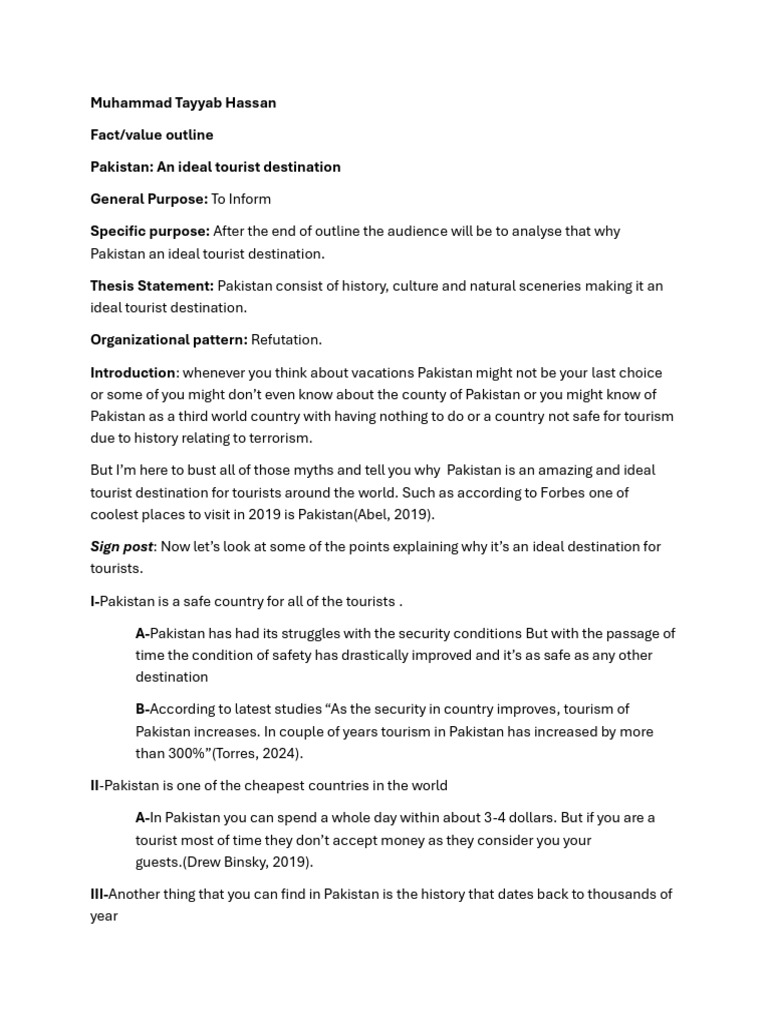 Fact Value Outline | PDF | Pakistan