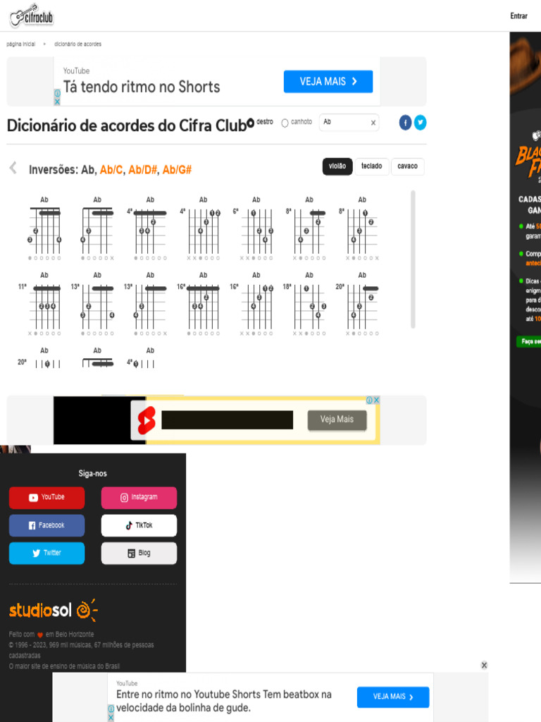 Dicionário De Acordes Cifra Club Download Grátis Pdf Rede Mundial