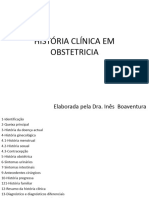 História Clínica em Obstetricia