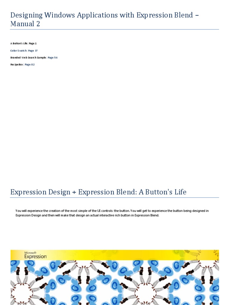 Expression Blend Button Design Guide | PDF | Icon (Computing) | Button ...