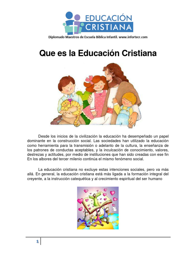 CLASE 1 Que Es La Educacion Cristiana | PDF | Fe | Iglesia cristiana