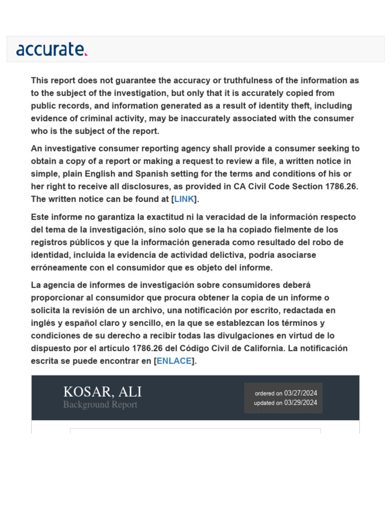 Electronic Subject Notification Report | PDF | Privacy