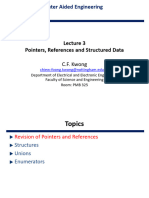 Lecture 3 - Pointers, Reference and Structured Data