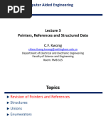 Lecture 3 - Pointers, Reference and Structured Data