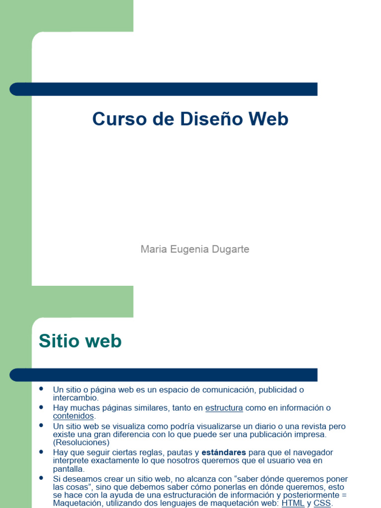 Curso Básico de Diseño Web y HTML | PDF | HTML | Hipervínculo