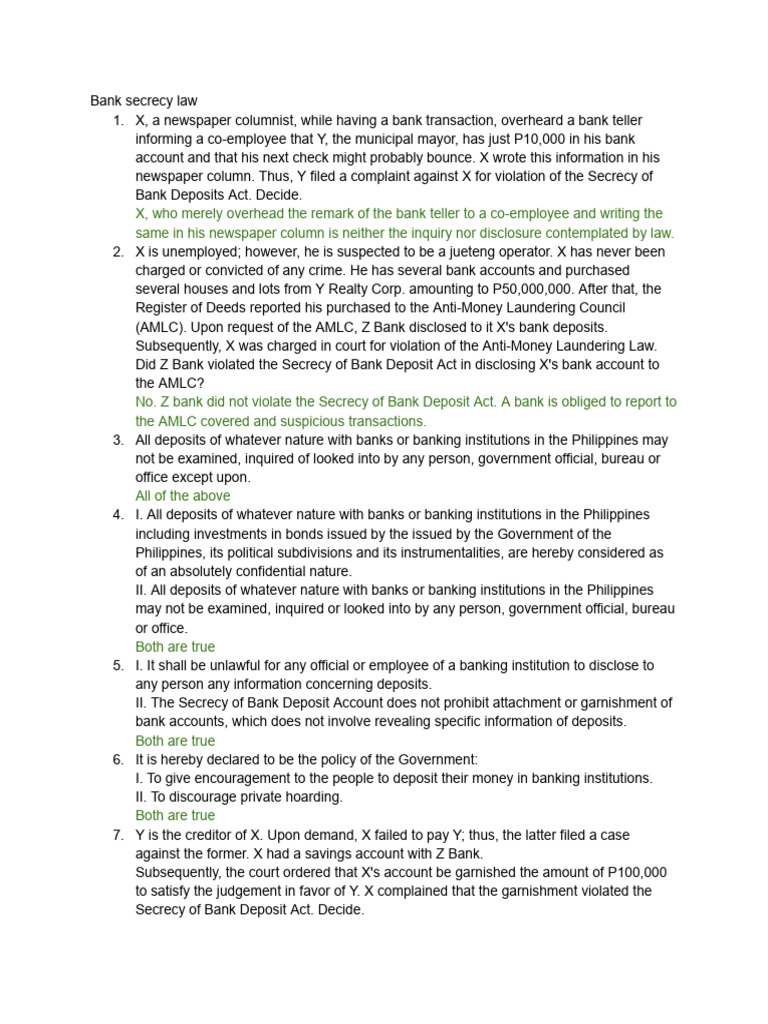 Bank Secrecy Law | PDF | Banks | Justice