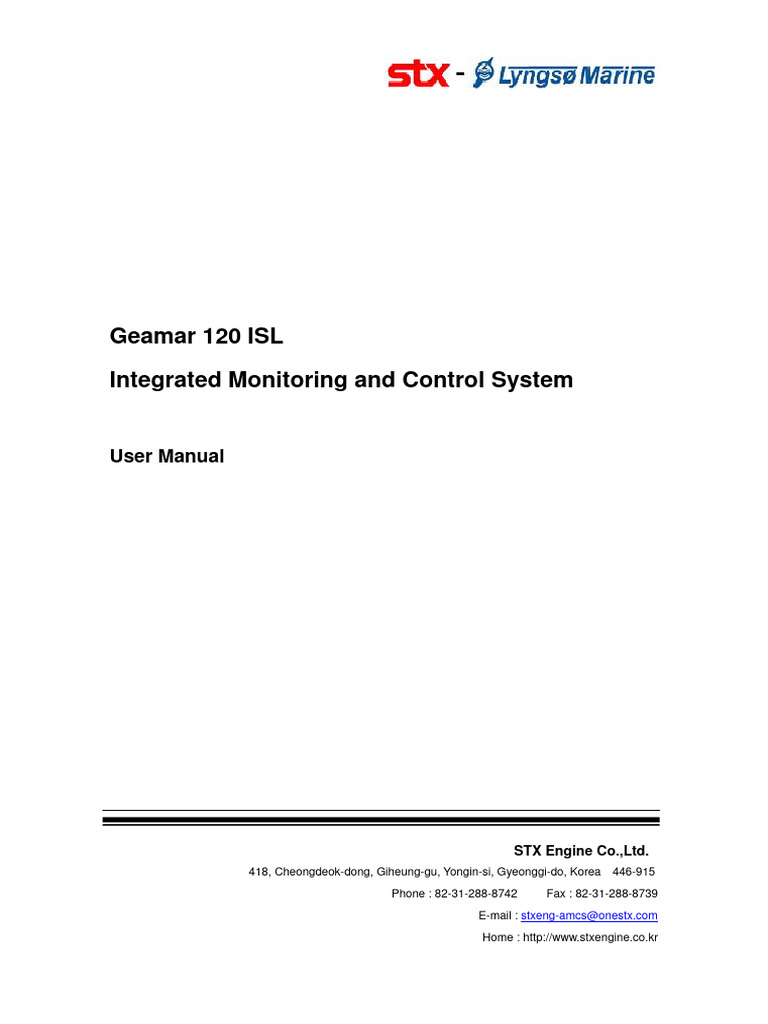 UCS2100 User Manual Geamar 120 Isl | PDF | Diesel Engine | Navigation