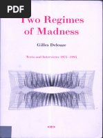 Two Regimes of Madness - (Texts - and Interviews) - Gilles Deleuze ...