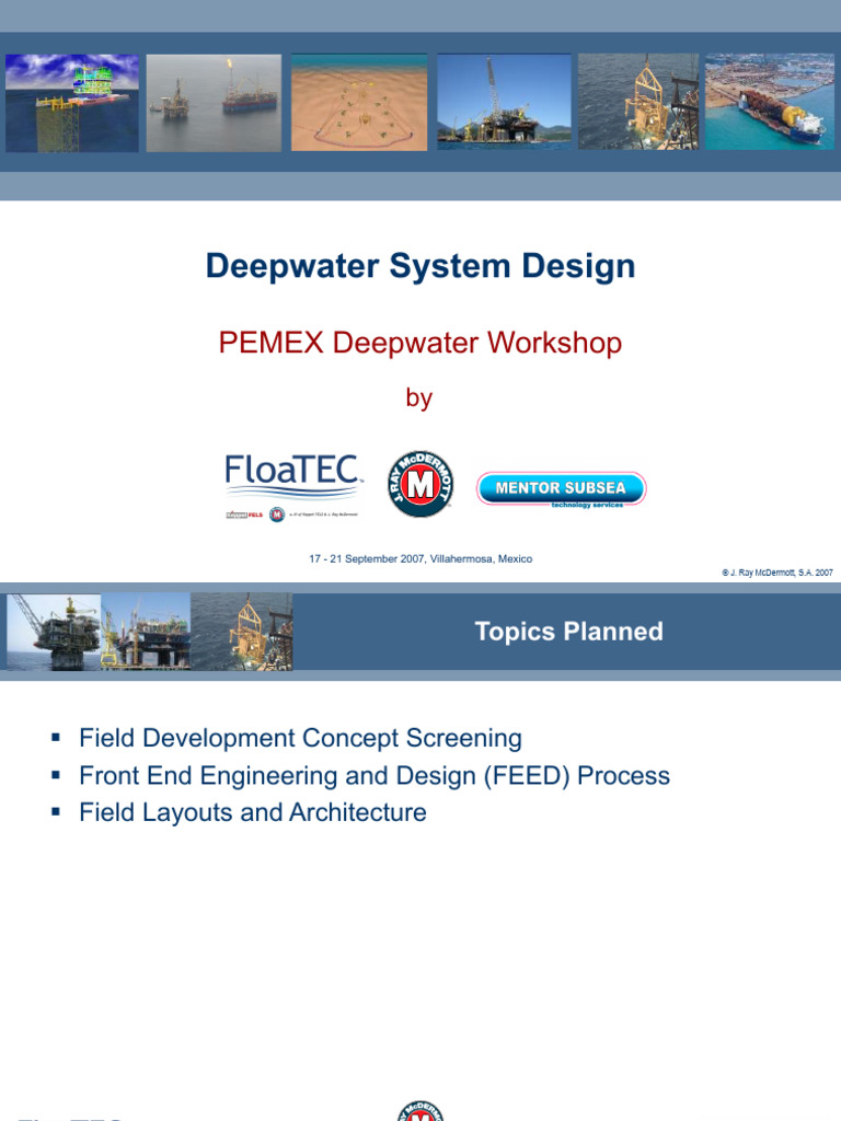 Deepwater Project Design Strategies | PDF | Risk | Specification ...