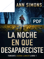 La Noche en Que Desapareciste - Clara Ann Simons