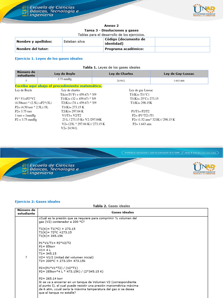Anexo 2 GASES Y SOLUCIONES | PDF | Gases | Fases de la materia