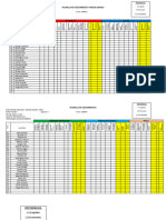 Planilla de seguimiento.