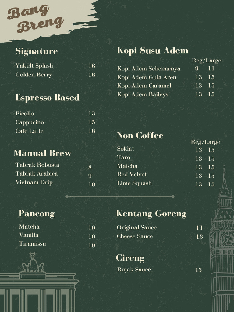 Coffee and Beverage Menu | PDF
