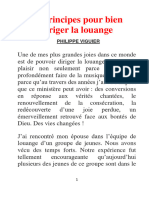 15 Principes Pour Bien Diriger La Louange - Philippe Viguier