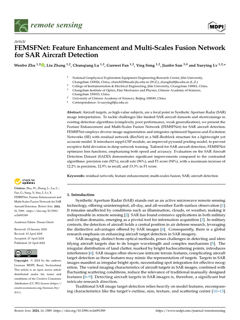 Remotesensing 16 01589 v2 | PDF | Deep Learning | Artificial Neural Network