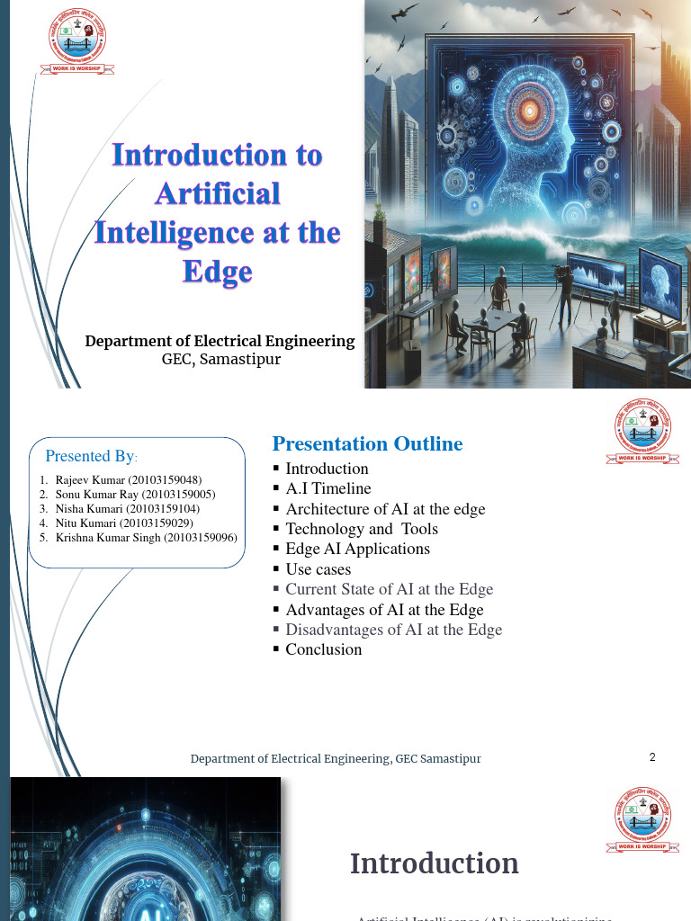 AI at the Edge: Overview and Applications | PDF | Artificial ...