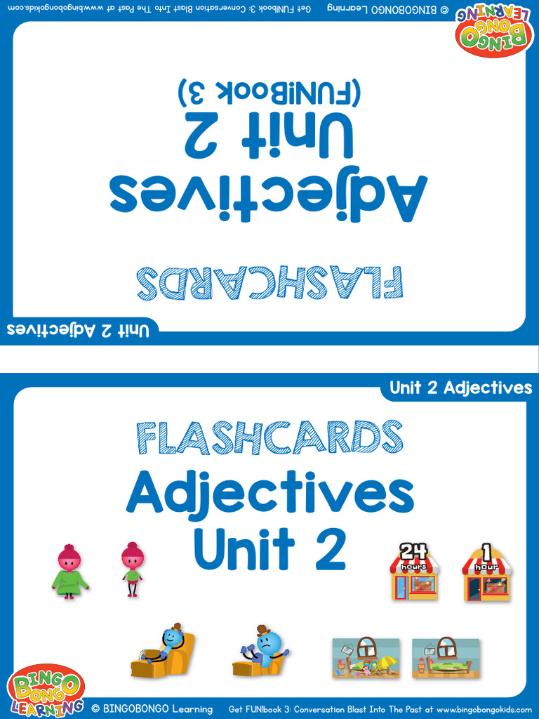 Adjectives Unit 2: FUN!book 3 Guide | PDF