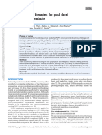 Efficacy of Therapies for Post Dural Puncture Headache