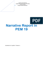 Pem 19 - Narrative-Report - Revellame