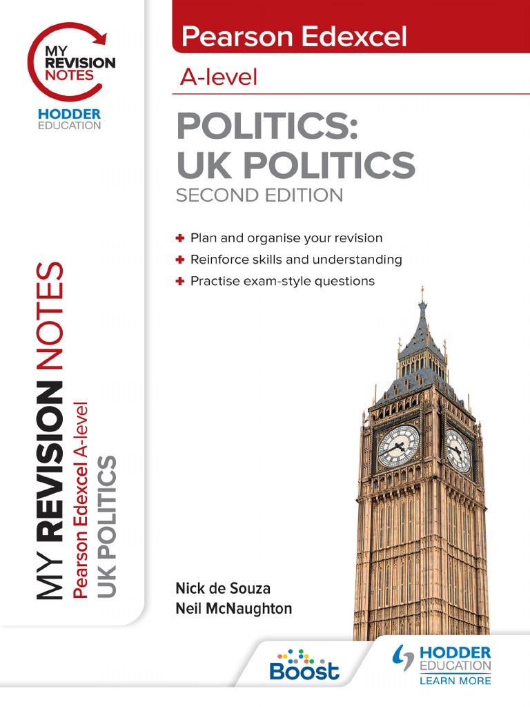 My Revision Notes Pearson Edexcel A Level UK Politics Second Edition ...