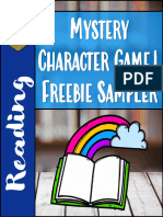 Mystery Character Game! Freebie Sampler
