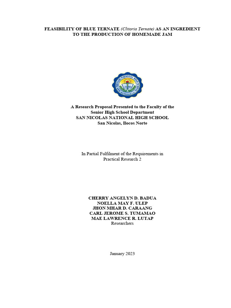 Methodology Blue Ternate Jam | PDF | Distillation | Fruit Preserves