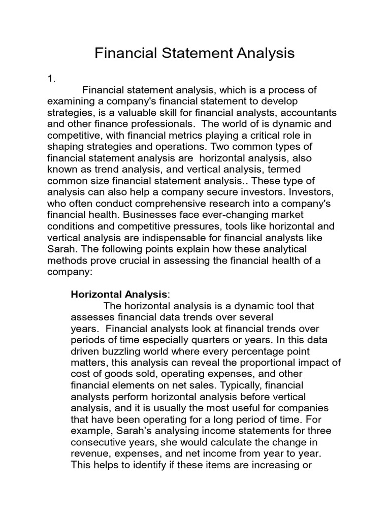 Financial Statement Analysis | PDF | Return On Equity | Debt