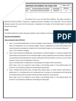 Method Statement On Steel Pipe