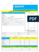 SSEAYP Sample Application Form