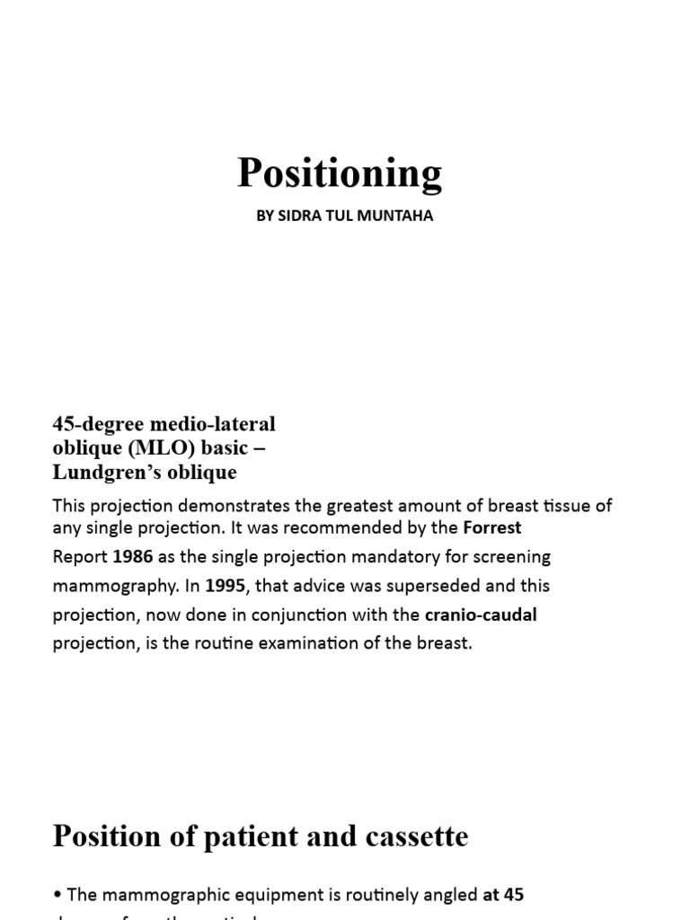 Breast Imaging Techniques Explained | PDF | Breast | Mammography