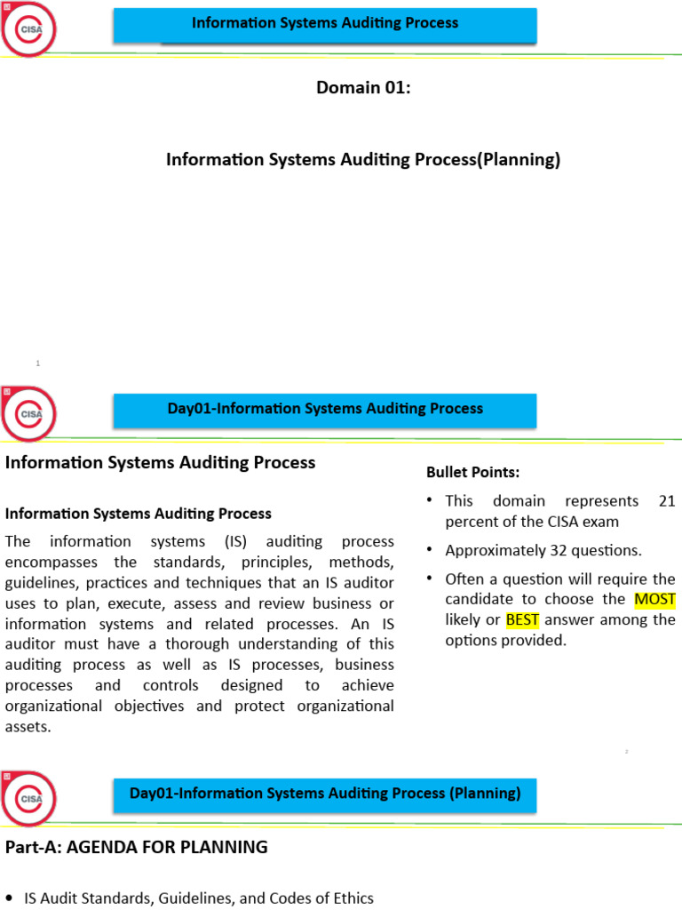 Information Systems Auditing Overview | PDF | Audit | Internal Control