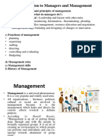 Principle of Management