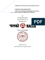 A Study On Financial Analysis of Nalco