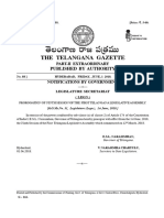 The Telangana Gazette: Published by Authority