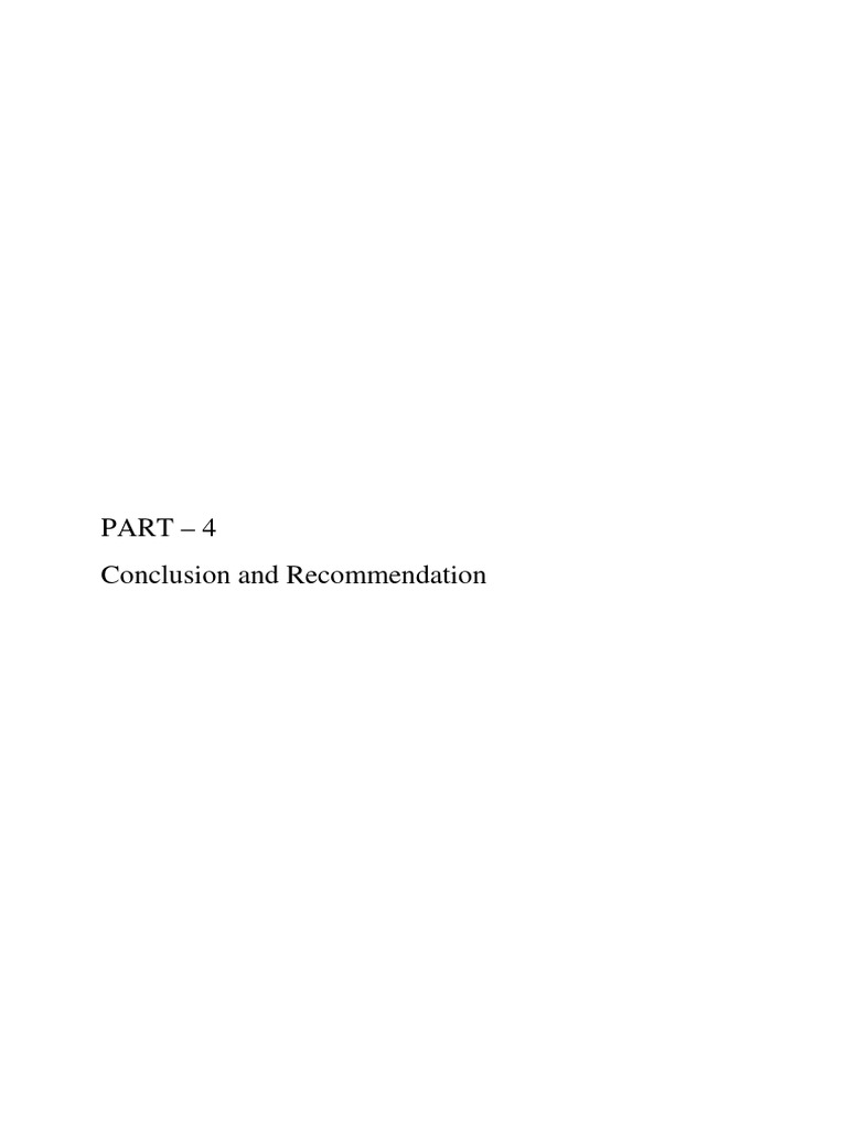 Part - 4 Conclusion and Recommendation | PDF | Port | Deep Foundation
