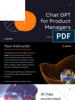 Masterclass Chat GPT For Product Managers