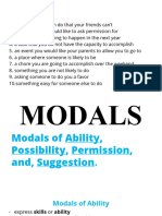 English 10 Modals of Ability Possibility Permission and Suggestions 15