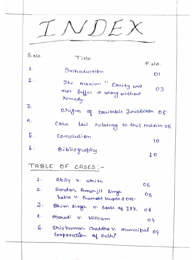 Hand Written Equity - Project | PDF