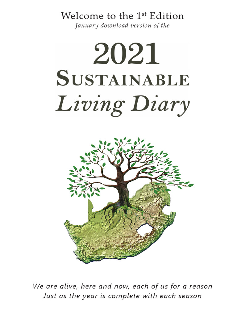 January 2021 Sustainable Living Diary Download | PDF | Lavandula | Onion