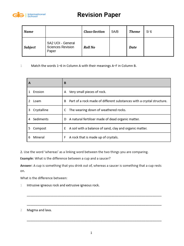General Science Let Questions
