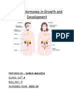 Role of Hormones in Growth and Development