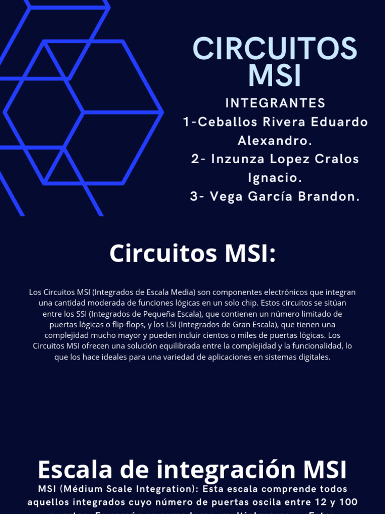 Circuitos Msi | PDF | Puerta lógica | Microprocesador