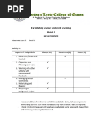 Facilitating Learner Centered Teaching